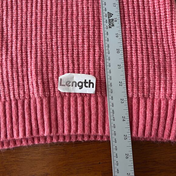 Talbots Womens S Sweater Wool Blend Chunky Knit Shawl Collar Tunic Pullover Cozy - Picture 8 of 9